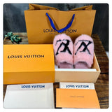 Close-up of Louis Vuitton shoes craftsmanship