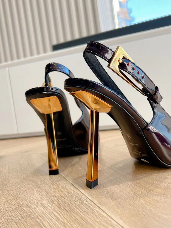 Saint Laurent luxury shoes detail shot