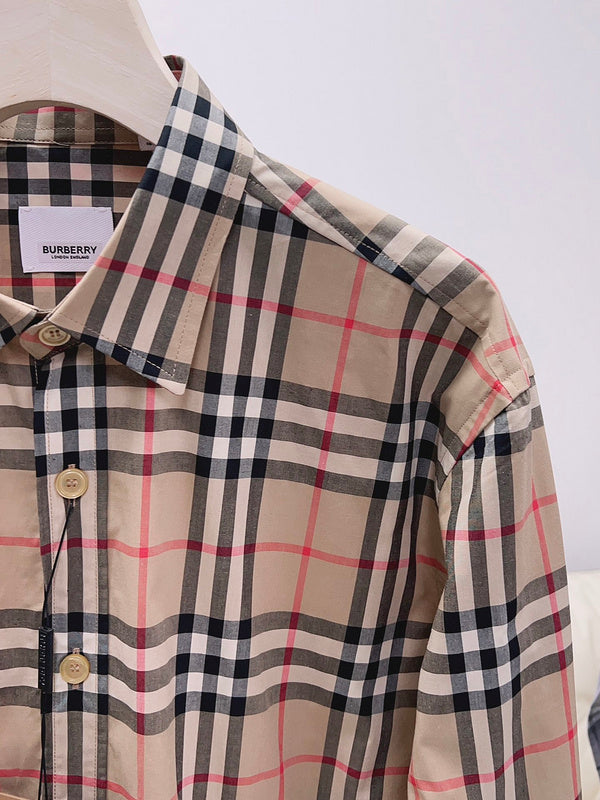 Close-up of Burberry designer clothing craftsmanship