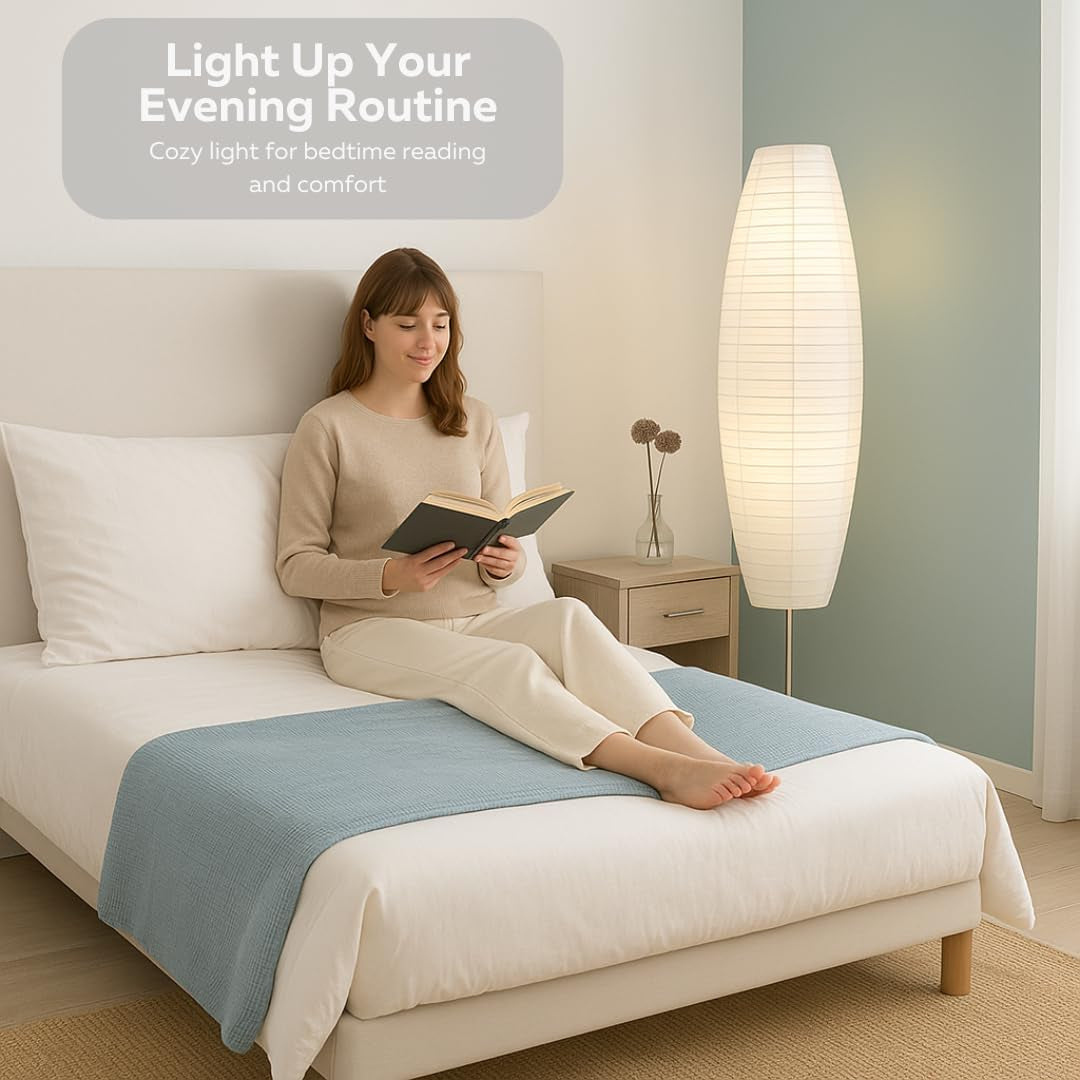 Diploma Paper Floor Lamp Set - Paper Lamps - Rice Paper Floor Lamps - Paper Floor Lamps