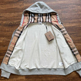 Close-up of Burberry designer clothing craftsmanship