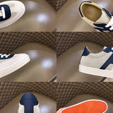 Hermès Beige High-Top Sneakers - Angled View
