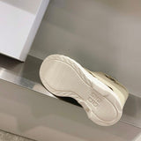 Givenchy Burgundy Classic Ballet Flats - Side Profile View