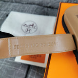 Hermes sandals Style 109 - logo and branding close-up
