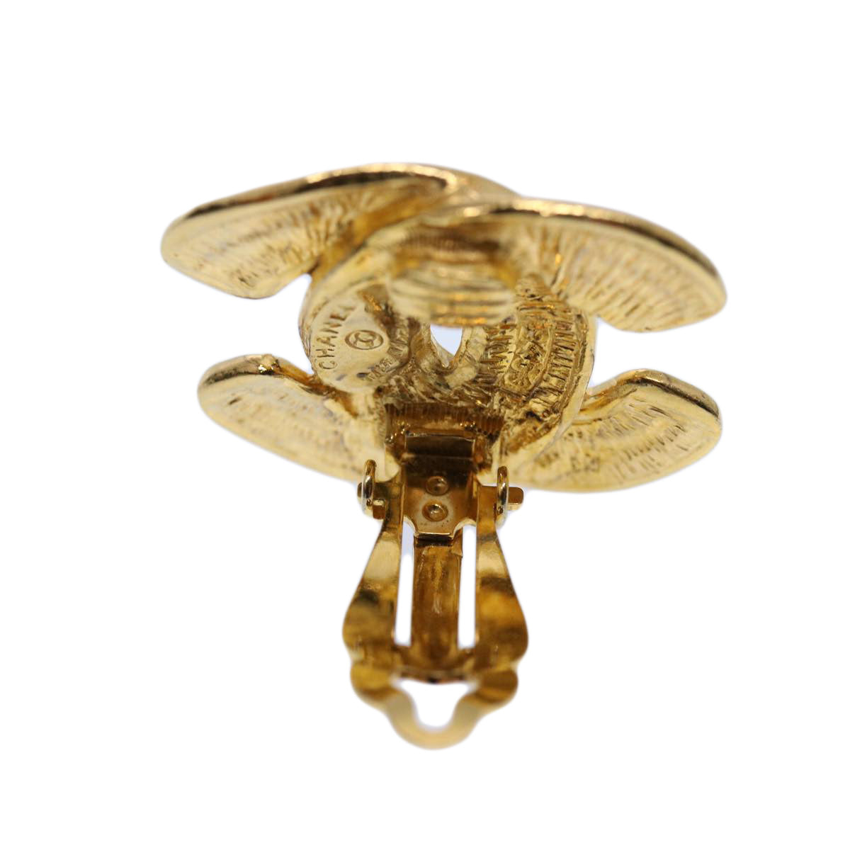 Chanel Jewellery? Chanel COCO Mark Earring Gold Tone Auth 60078A Elegant Everyday Fine Jewellery