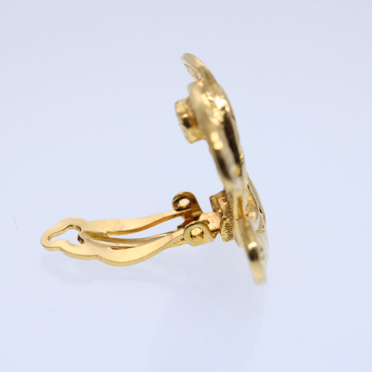 Chanel Jewellery? Chanel COCO Mark Earring Gold Tone Auth 60078A Elegant Everyday Fine Jewellery