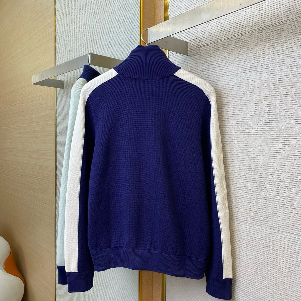 Back view of Gucci luxury Bomber Jacket with clean finishing