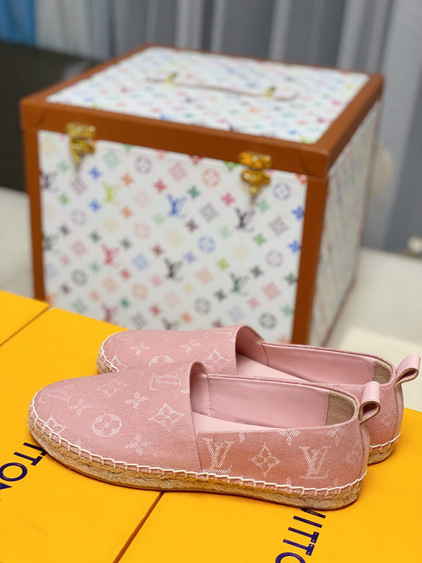 Louis Vuitton luxury shoes detail shot
