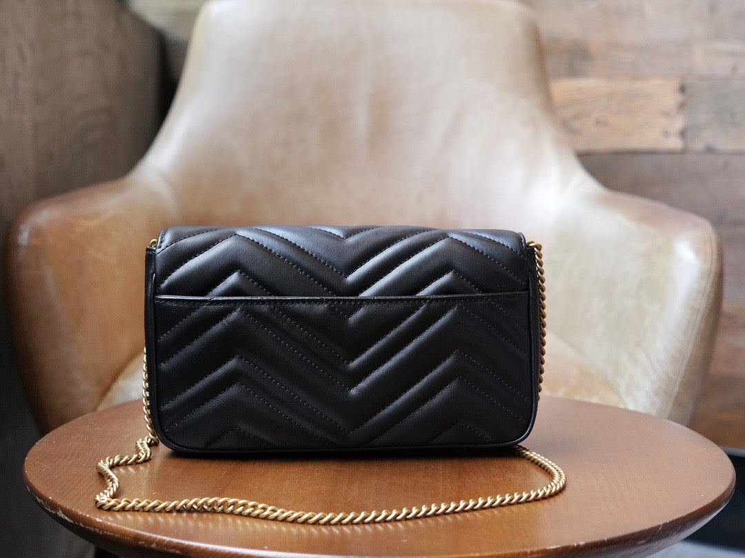 Gucci Bags- Gucci Marmont Mini Bag Luxury Designer Leather Handbag
