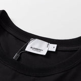 Close-up of Burberry t-shirt craftsmanship