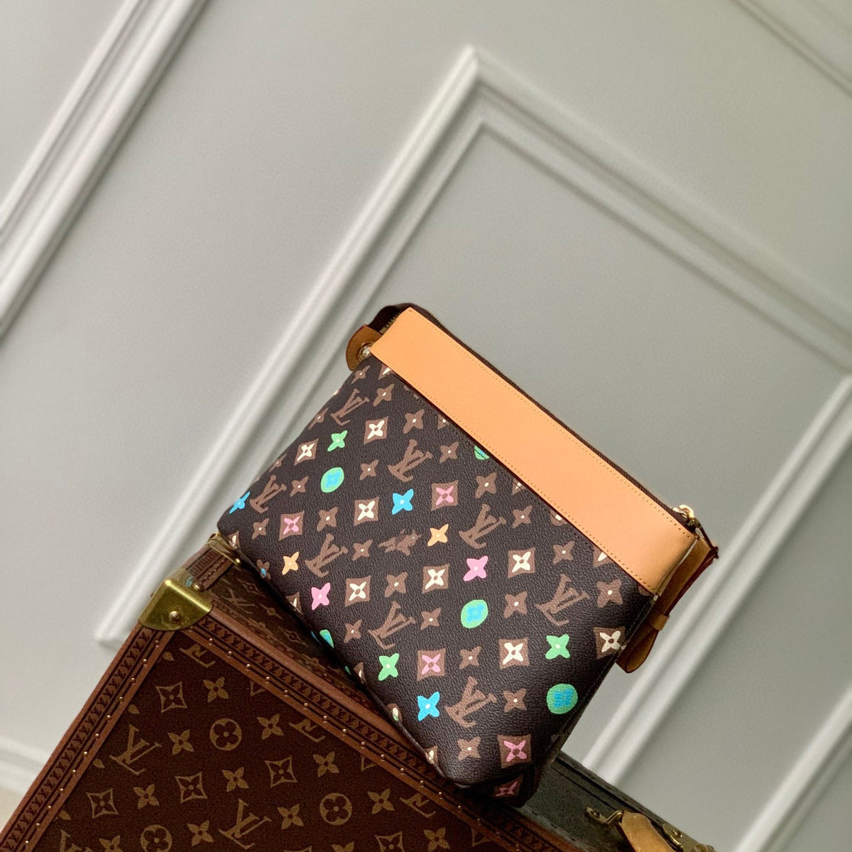 Louis Vuitton Bags- Louis Vuitton Lou Pochette Voyage Souple Pouch Elegant Everyday Designer Handbag