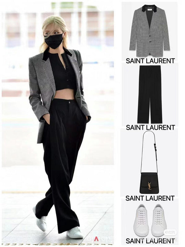 Full silhouette view of Saint Laurent luxury piece style No.024
