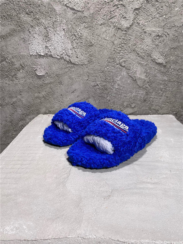 Balenciaga sandals Style 123 - close-up of classic monogram styling