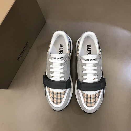 Burberry Grey Ankle Strap Heels - Full Silhouette View