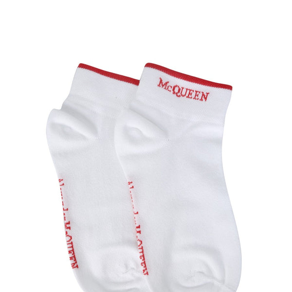 Alexander McQueen Socks? Alexander Mcqueen Women Sock With Logo Premium Designer Cotton Socks