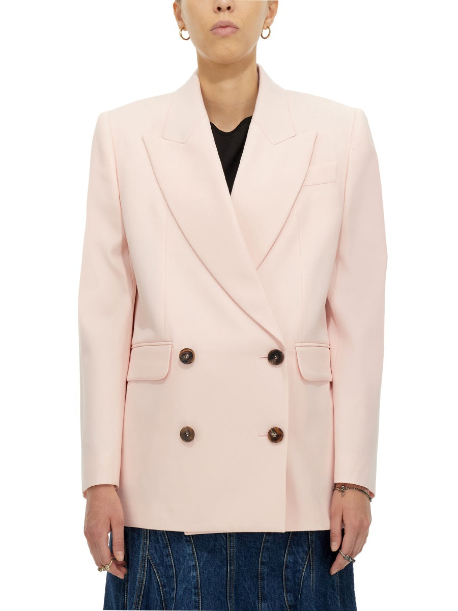 Alexander McQueen Jackets? Alexander Mcqueen Women Double-Breasted Jacket Stylish Everyday Designer Outerwear