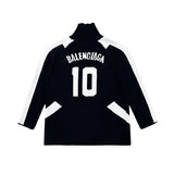 Close-up of Balenciaga designer clothing craftsmanship