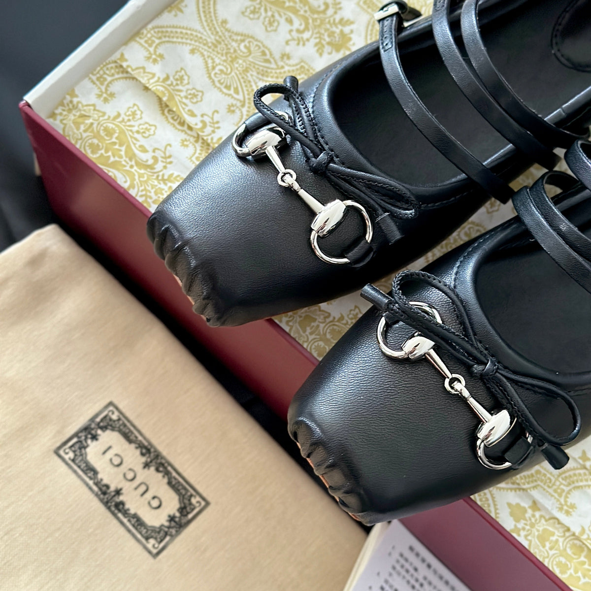 Gucci Shoes- Gucci Ballet Flats Premium Designer Casual Shoes