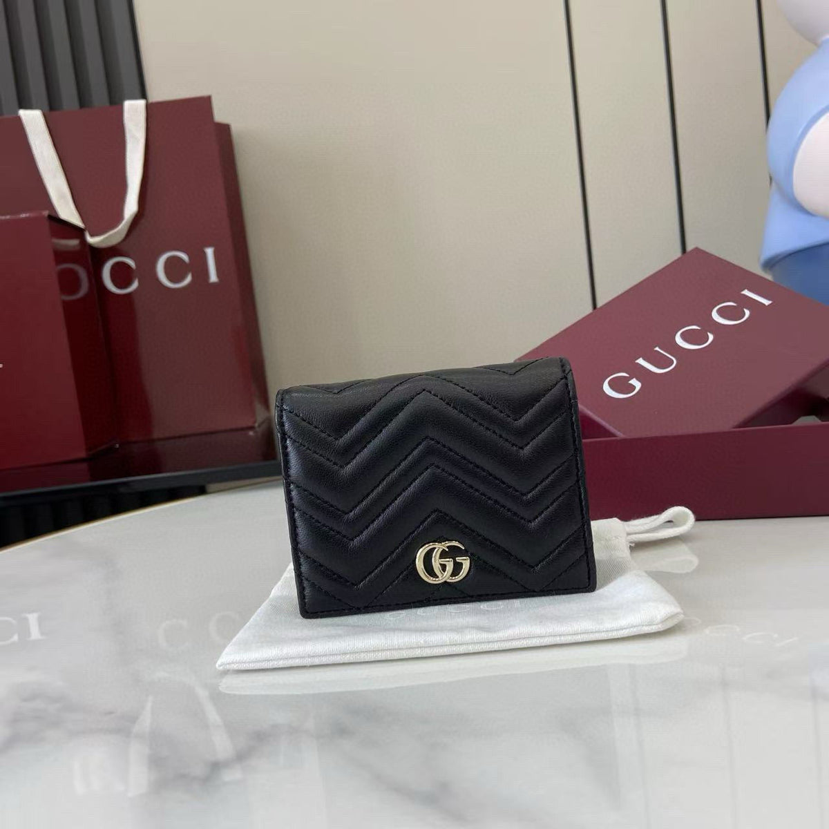 Gucci Wallets- Gucci Marmont Small Wallet Premium Leather Designer Wallet