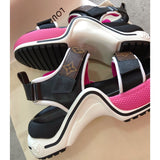 Louis Vuitton Red Slip-On Sneakers - Angled View