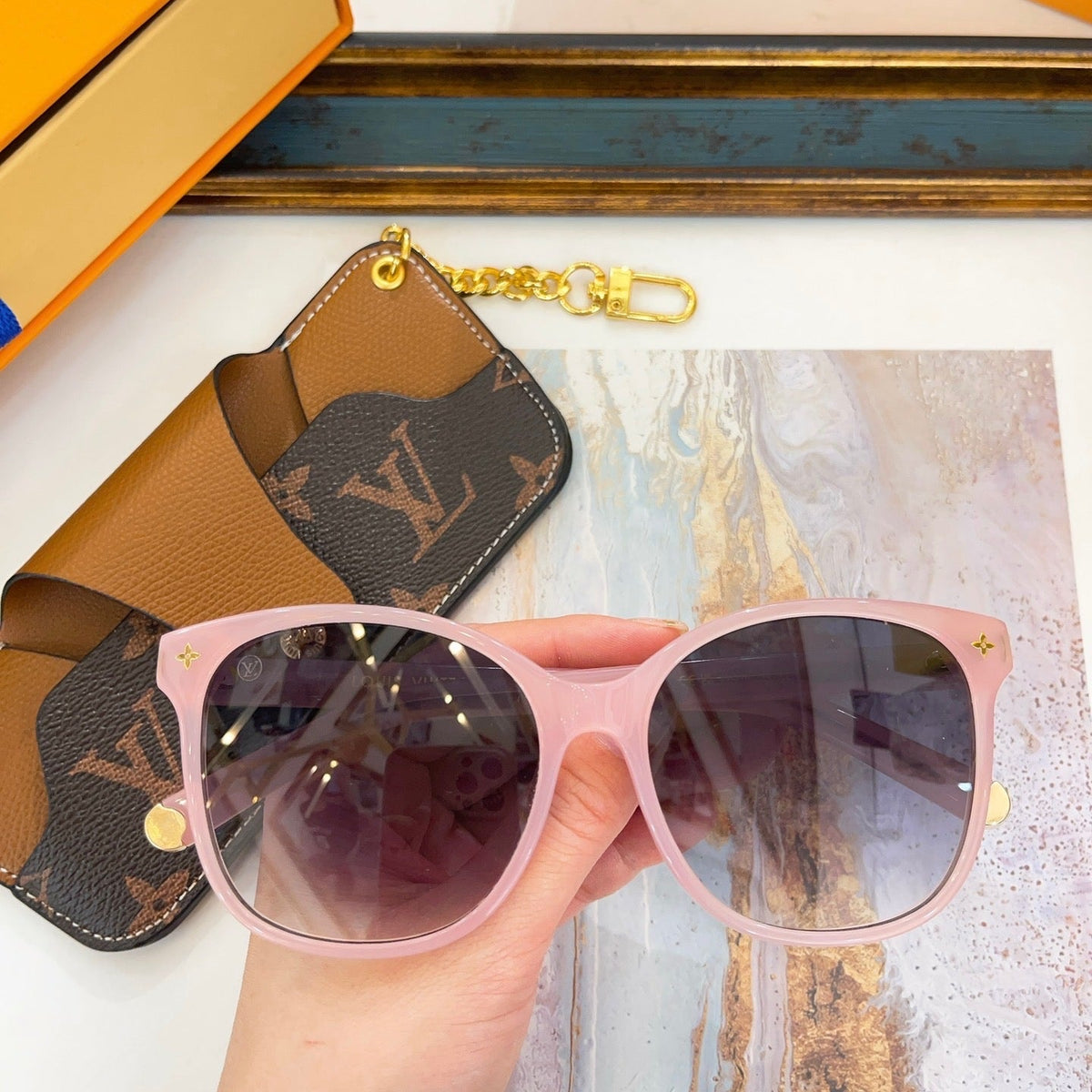 Louis Vuitton Sunglasses- Louis Vuitton Lou Sunglasses Premium Fashion Designer Sunglasses