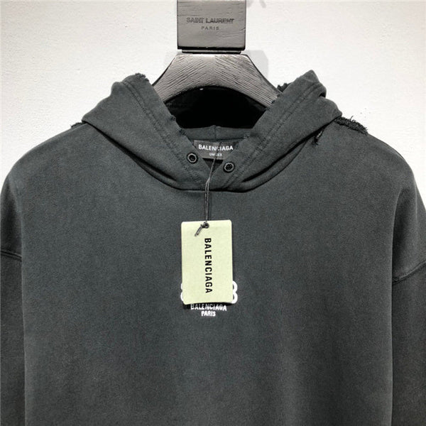 Close-up of Balenciaga designer clothing craftsmanship