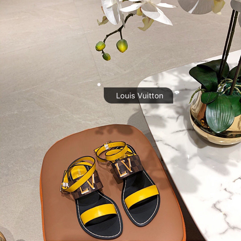Close-up of Louis Vuitton shoes craftsmanship