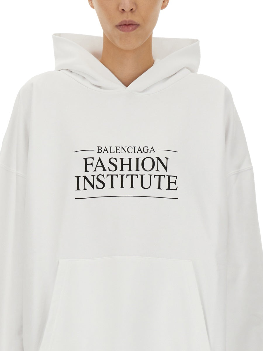 Balenciaga Hoodies- BALENCIAGA Large Fit Fashion Institute Sweatshirt Premium Designer Casual Hoodie