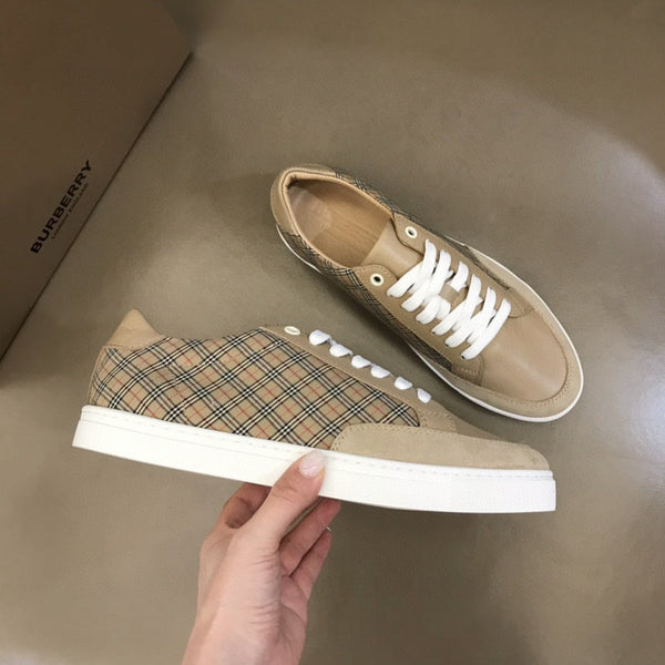 Burberry Camel Loafer Flats - Front View