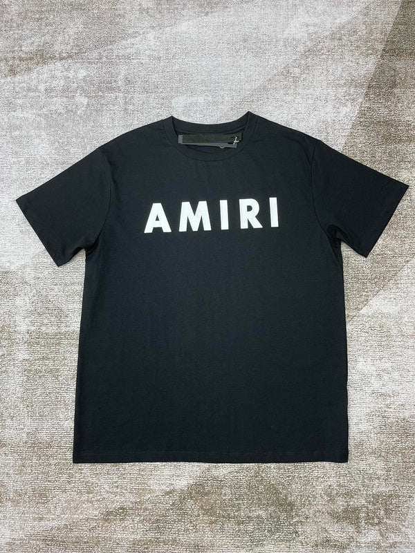 Close-up of Amiri t-shirt craftsmanship