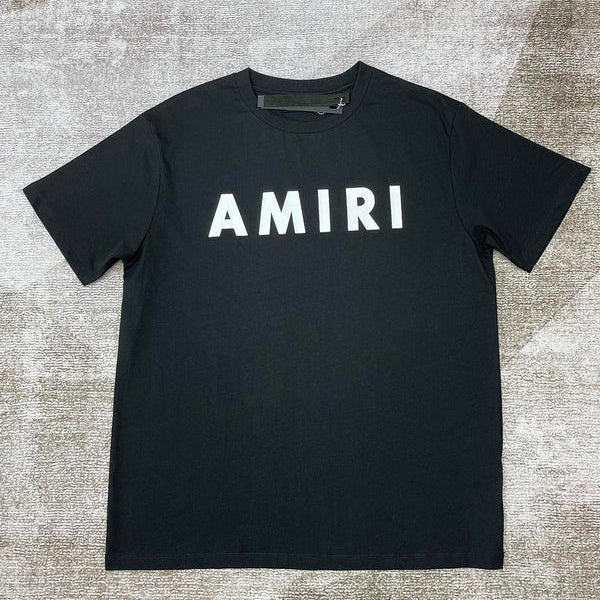 Close-up of Amiri t-shirt craftsmanship