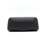 Close-up of Balenciaga sunglasses hardware and fine stitching