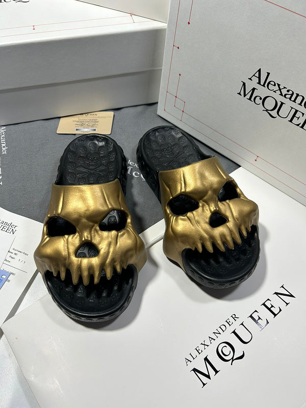 Alexander McQueen Camel Classic Ballet Flats - Close-Up Texture View