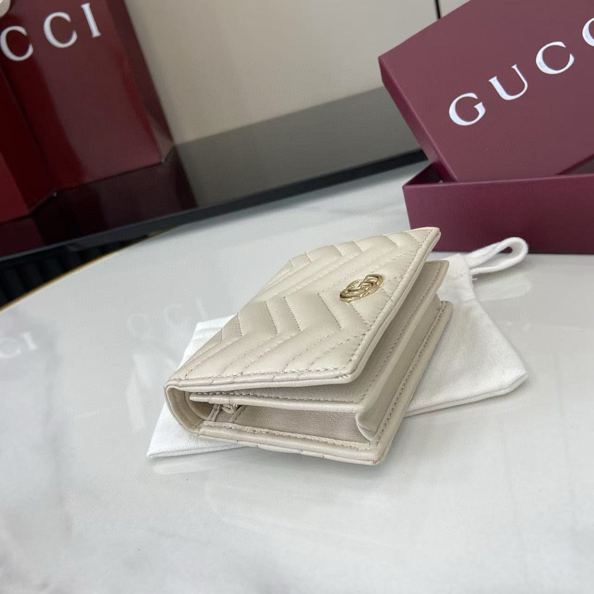 Gucci Wallets- Gucci Marmont Small Wallet Compact Luxury Card Wallet