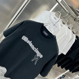 Close-up of Balenciaga t-shirt craftsmanship