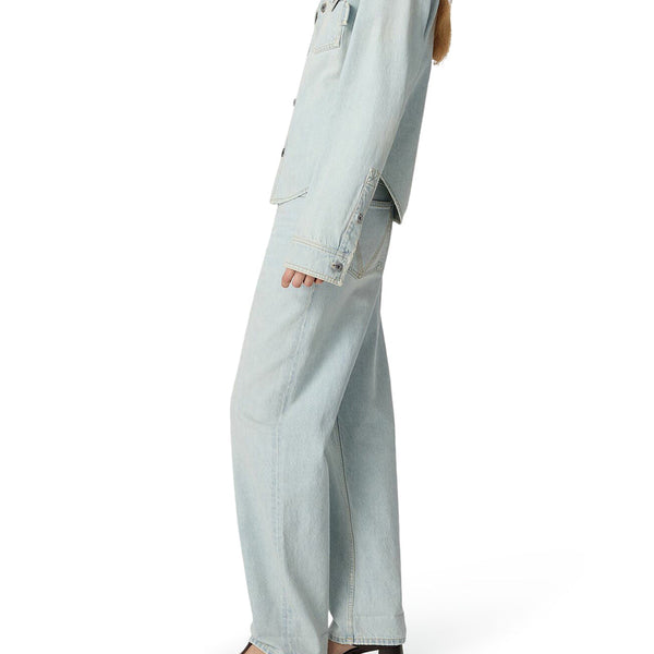 Bottega Veneta Tops? Bottega Veneta Women Extra Bleach Denim Shirt Elegant Everyday Designer Top
