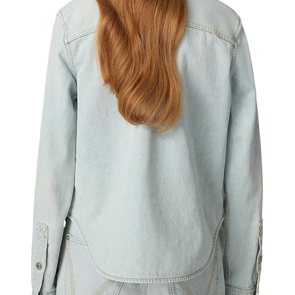 Bottega Veneta Tops? Bottega Veneta Women Extra Bleach Denim Shirt Elegant Everyday Designer Top