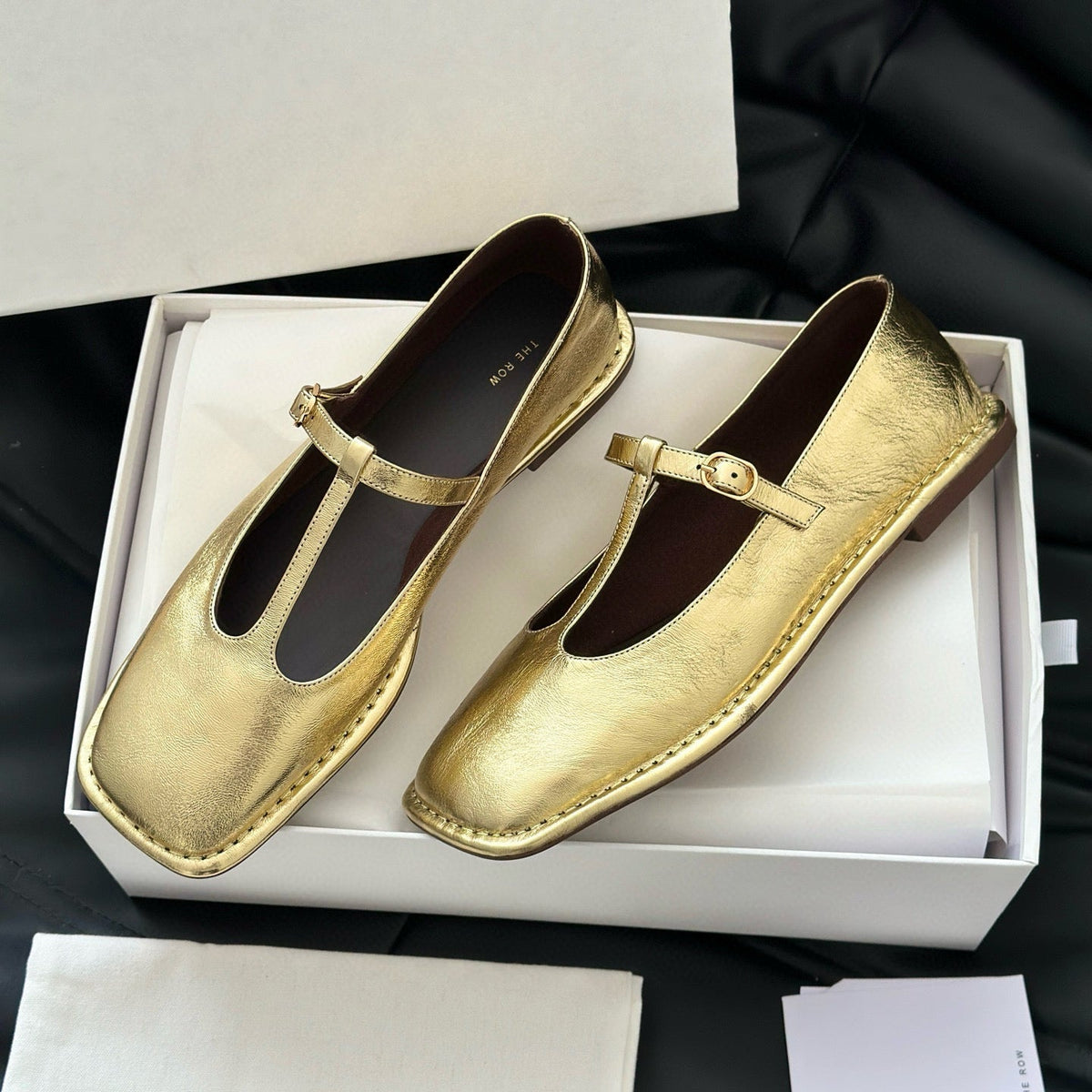 The Row Accessories- The Row T Strap Flats Luxury Designer Fashion Accessory