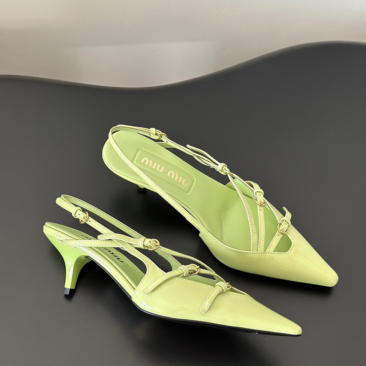 Shoes- Miu M Heels Premium Designer Casual Shoes