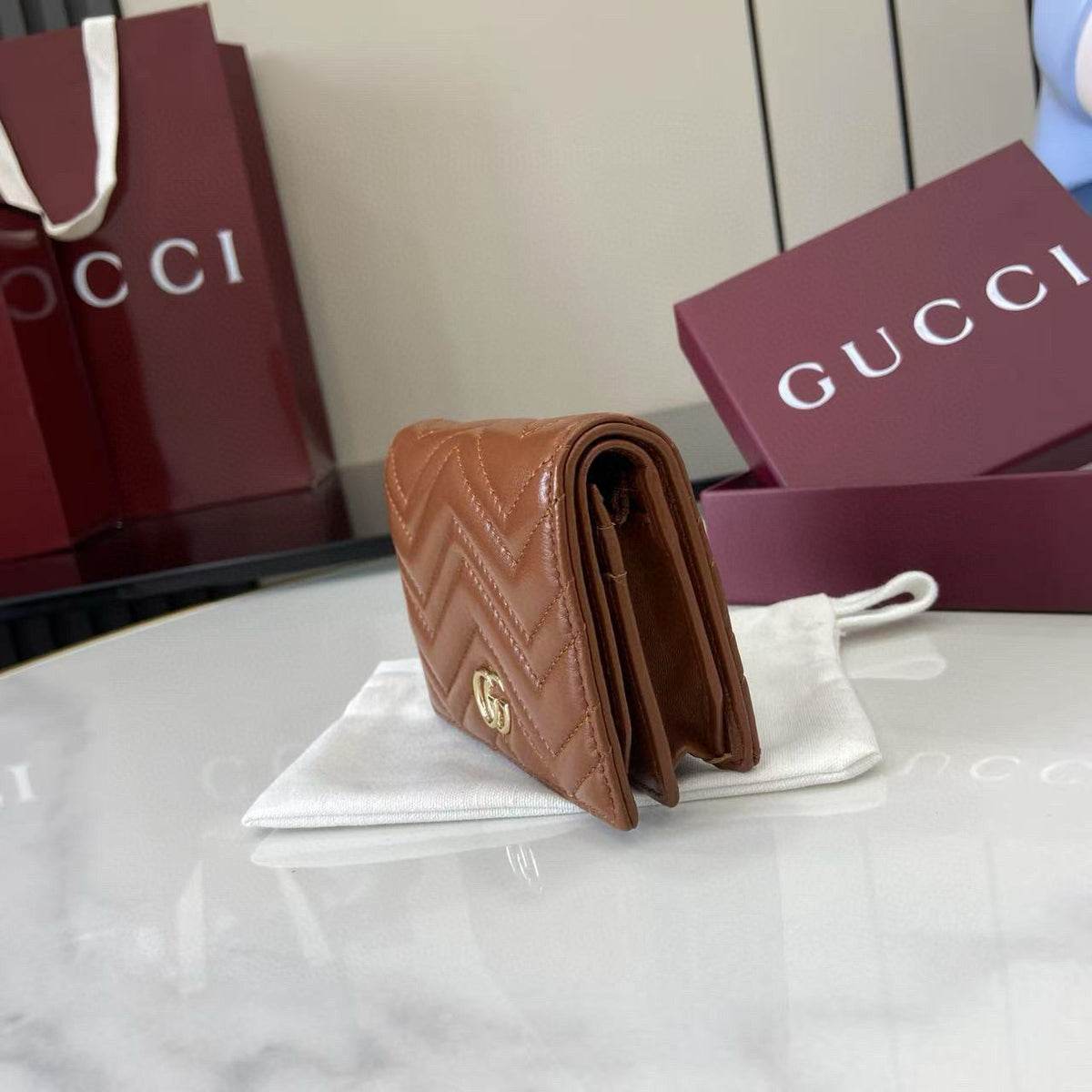 Gucci Wallets- Gucci Marmont Small Wallet Elegant Everyday Leather Wallet