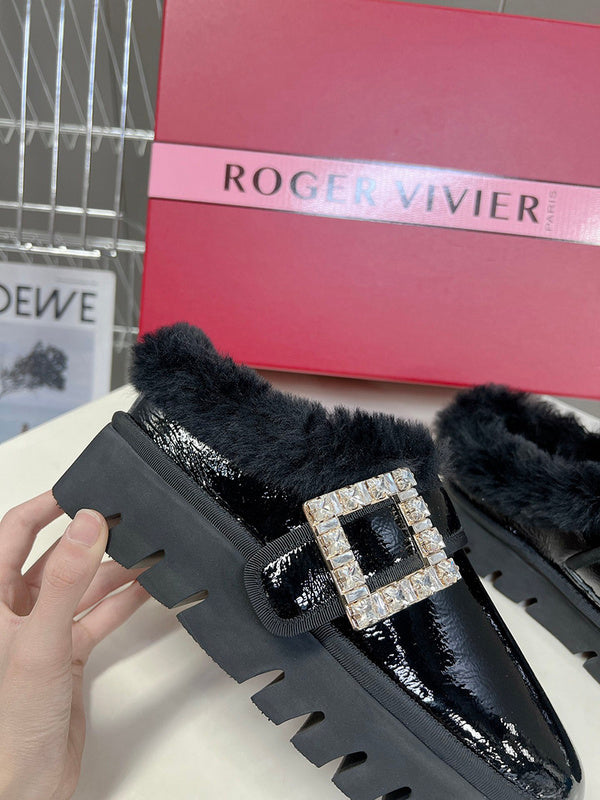 Close-up of Roger Vivier shoes craftsmanship