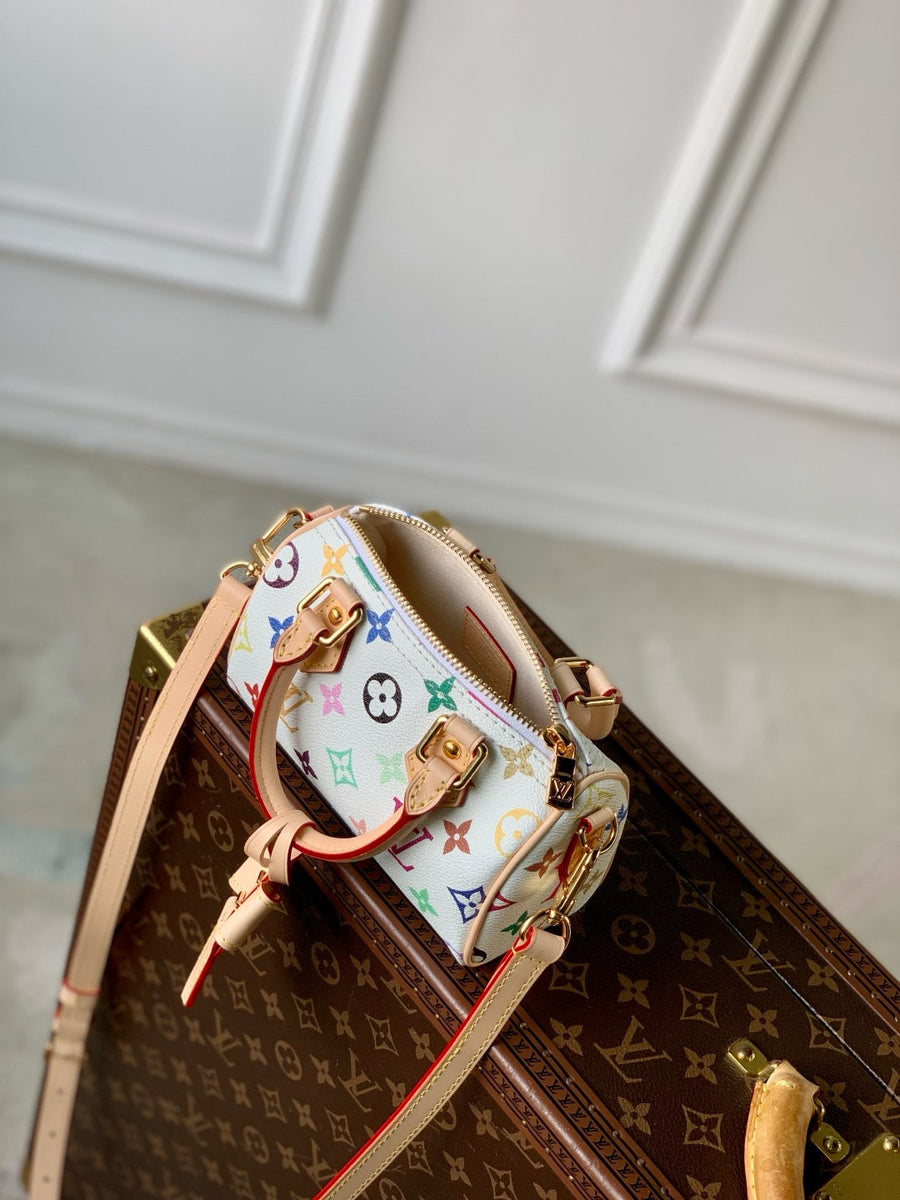Louis Vuitton Bags- Louis Vuitton Lou x Murakami Nano Speedy Bag Luxury Designer Leather Handbag