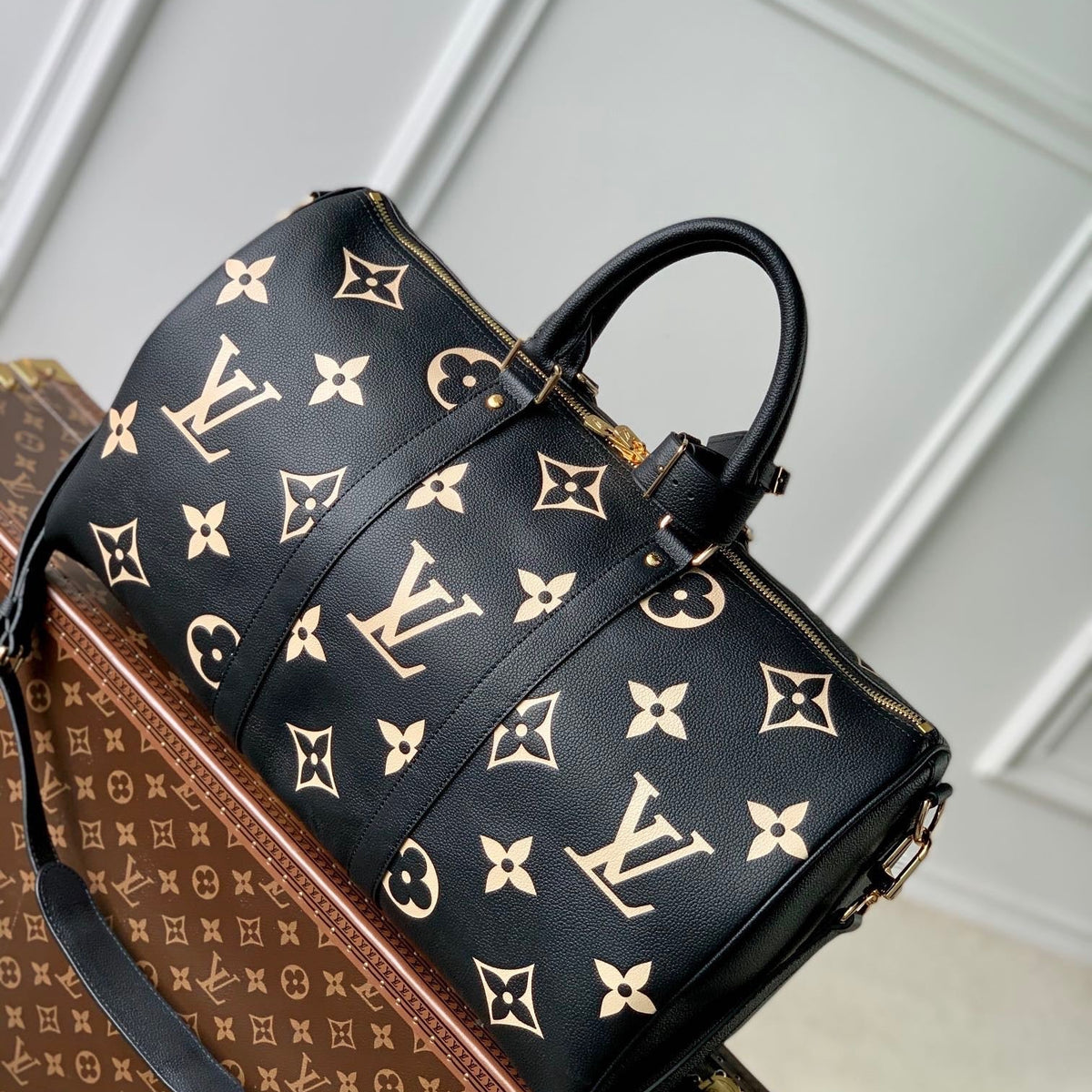 Louis Vuitton Bags- Louis Vuitton Lou Keepall 45 Bag Premium Designer Shoulder Bag