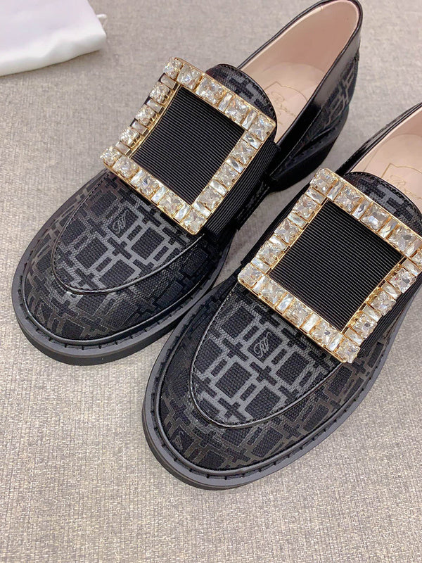 Close-up of Roger Vivier shoes craftsmanship