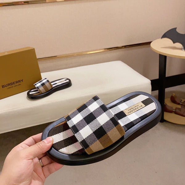 Burberry Burgundy Slip-On Sneakers - Detail Shot of Craftsmanship