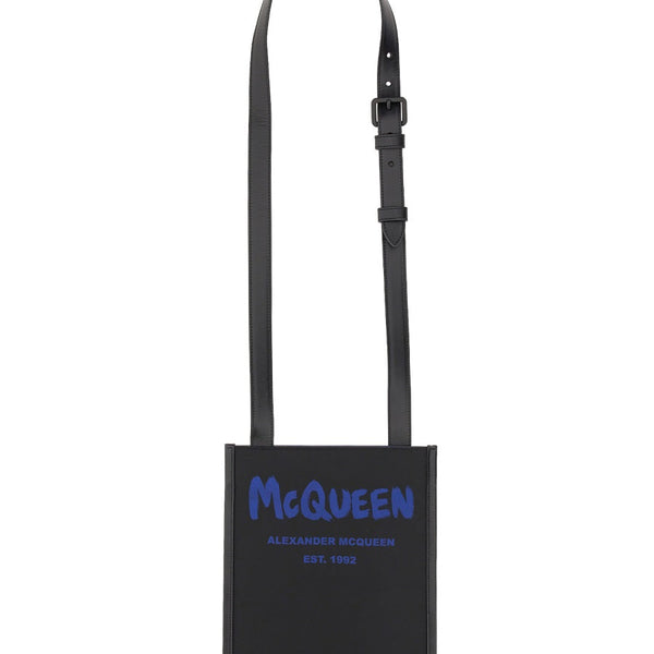 Alexander McQueen Bags? Alexander Mcqueen Men Smartphone Bag With Graffiti Logo Elegant Everyday Designer Handbag