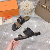Hermès Chocolate Brown Knee-High Boots - Angled View