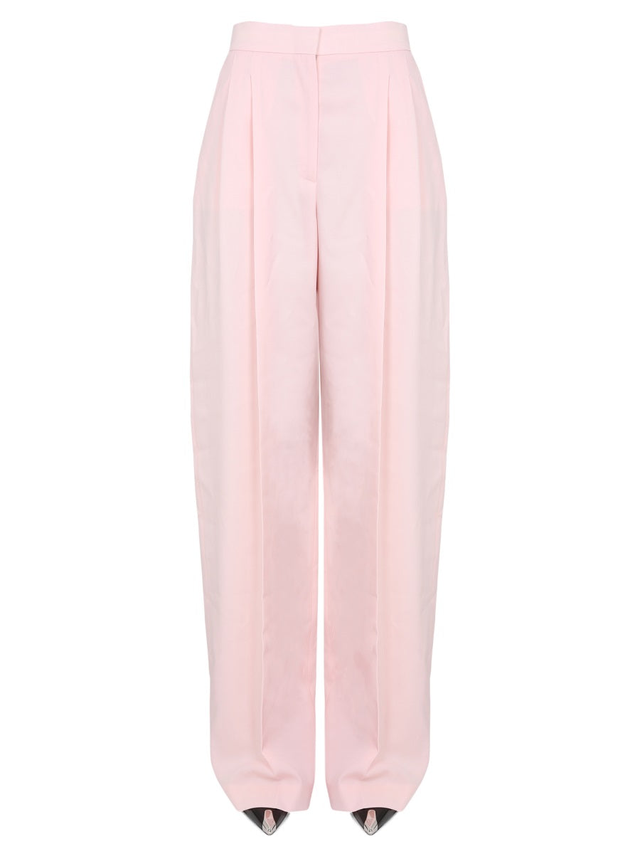 Alexander McQueen Pants- Alexander Mcqueen Women Wide Leg Pants Premium Designer Casual Trousers
