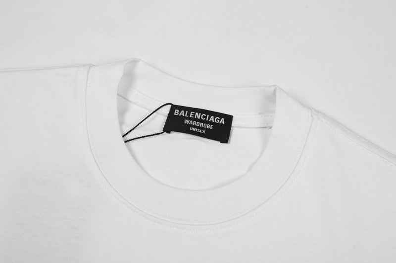 Balenciaga luxury t-shirt detail shot