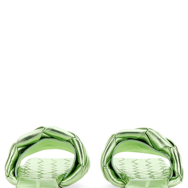 Bottega Veneta premium sandals detail and craftsmanship close-up